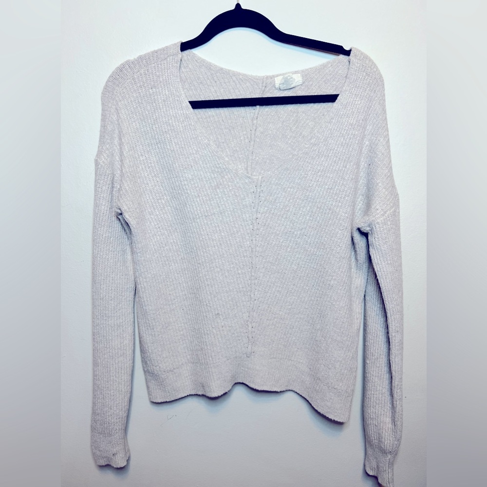 Cream sweater, size large